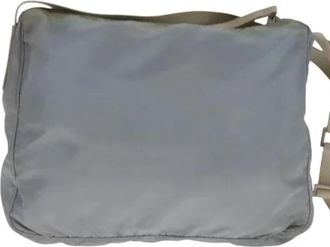 Prada Pre-owned Nylon prada-bags - Dames - Vintage Schoudertas - Blauw - ONE Size - Nylon - Vintage