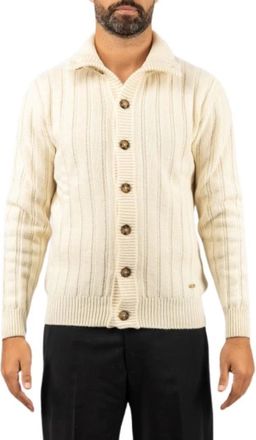 Brooksfield Cardigan a maniche lunghe - - Knitwear - Uomo - Bianco - XL