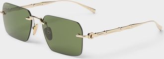 Gucci Bamboo rectangular sunglasses