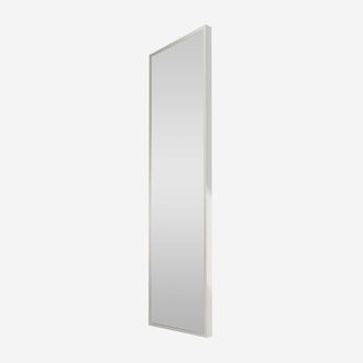 Aqa Specchio Da Parete Design Essenziale In Legno 80x180 Astana C - Bianco