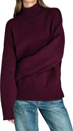 SER.O.YA Elsa Turtleneck Sweater In Pinot