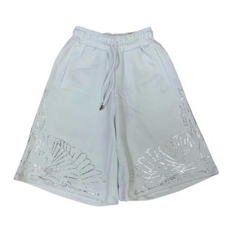 Marcelo Burlon Bermuda in Cotone - - Shorts - Donna - Bianco - S