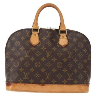 Louis Vuitton Pre-owned Handbags, female, Brown, Size: ONE SIZE Pre-owned Vintage Canvas Handbag