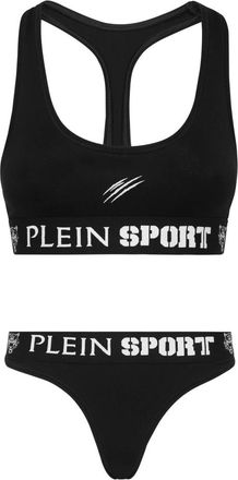 Plein Sport Jogging Lingerie Set Glitter - Dames - Sportondergoed - Zwart - XS - Katoen - Fitness