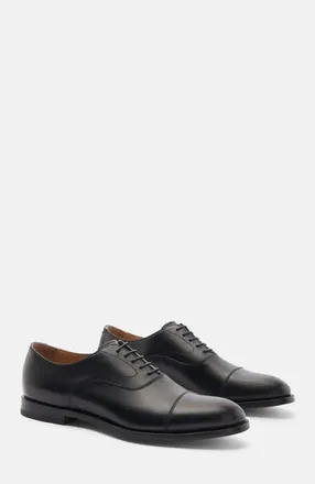 Scarosso Jacob Oxfords in Black Calf at Nordstrom, Size 43.5