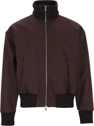 Barena Bolser Bomberjack - Heren - Bomber jackets - Bruin - M - Wol - Jassen