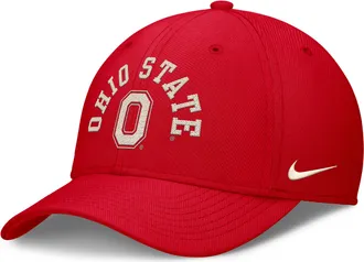 Nike Ohio State Campus Prep Nike Mens Dri-FIT College Hat in Red | NC3065NOH-EK5