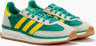 adidas Womens Adidas Run 70s 2.0 Womens Court Green/ Yellow Trainers - Size: UK 7 / eu 40.5 / us 8.5