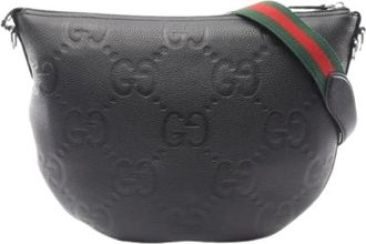 Gucci Pre-owned Vintage Shoulder Bag - Dames - Vintage Schoudertas - Zwart - ONE Size - Leer - Vintage