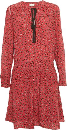 Zadig&Voltaire Abito corto con stampa a fiori - Rosso