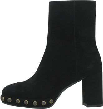 Noa Harmon Beth Hoge Laars - Dames - Laarzen met Hak - Zwart - 37 EU - Leer - Schoenen