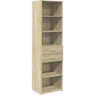 vidaXL Highboard Sonoma Oak 50x42.5x185 cm Engineered Wood Vidaxl
