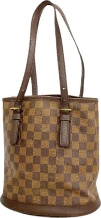 Louis Vuitton Pre-owned Bucket Bags, female, Brown, Size: ONE SIZE Pre-owned Tote Bag