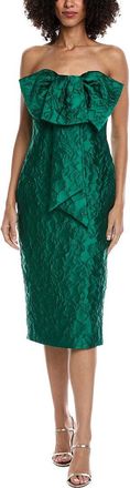 Badgley Mischka Jacquard Midi Dress