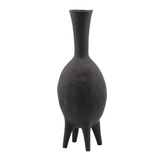 Schubiger M&ouml;bel Vase Chakra Keramik Schwarz H: 63 cm