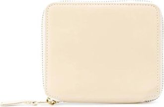 Comme Des Gar&ccedil;ons Leren Portemonnee met Rits - Dames - Portefeuilles - Beige - ONE Size - Leer - Accessoires