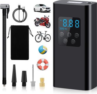 OEM Inflador De Neum&aacute;ticos Para Coche, Compresor De Aire Port&aacute;til De 6000 Mah, Inflador De Neum&aacute;ticos Recargable Para Coches, Motocicletas Y Bicicletas