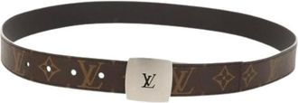 Louis Vuitton Pre-owned Belts, female, Brown, Size: ONE SIZE Pre-owned Vintage Canvas Belt