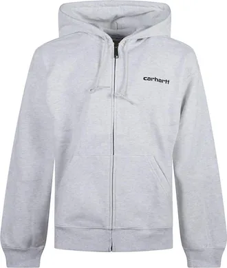 Carhartt Work in Progress Light Grey Logo Hoodie