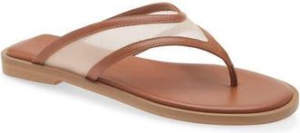 Freda Salvador Halle Mesh Flip Flop in Stone Mesh at Nordstrom, Size 10.5