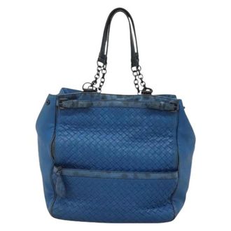 Bottega Veneta Bolsa Tote Vintage Pre-owned - Pre-owned - Mujer - Azul - ONE SIZE