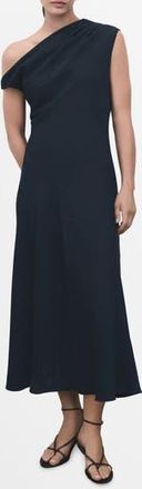 Mango Asymmetric Maxi Dress in Navy at Nordstrom Rack, Size 2