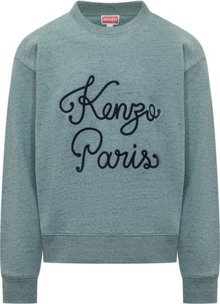 Kenzo Turquoise Crew Neck Sweatshirt