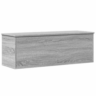 Berkfield Home Storage Box Grey Sonoma 102x35x35 cm Engineered Wood | Size: 102 x 35 x 35 cm