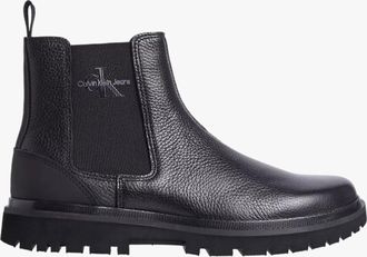 Calvin Klein EVA MID CHELSEA BOOTS Mens Triple Black - Size UK 11