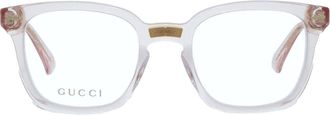 Gucci Demo Square Unisex Eyeglasses GG0184O 013 50