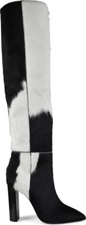 Saint Laurent Model 76 Over-knee Laars - Dames - Over de knie laarzen - Zwart - 37 EU - Leer - Schoenen