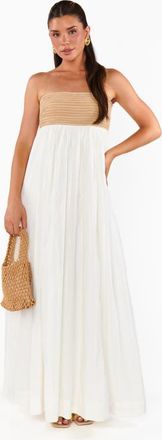 Show me your Mumu Dockside Maxi Dress in White Voile With Twisted Rope at Nordstrom, Size X-Small