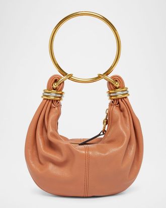 Chloé Brarcelet Mini Top-Handle Bag in Grained Leather