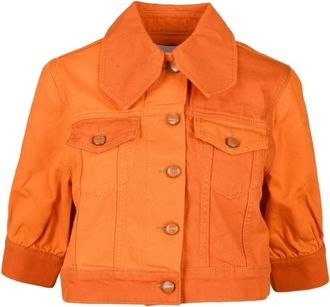 Ganni Donna, Giacche, Arancione, M, new