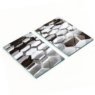 OEM Set Di Taglieri Da Cucina In Vetro Temperato Con Stampa 3d, 2x40x52 Cm