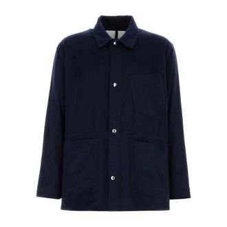 SETCHU Light Jackets, male, Blue, Size: M Work Jacket 2 Cashmere