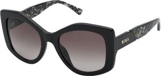 Nina Ricci Womens SNR317 53 530700 Sunglasses - Black - One Size