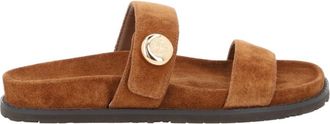 Tory Burch Brown Slip On Sandals