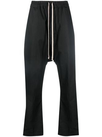 Rick Owens Broek met verlaagd kruis - Zwart