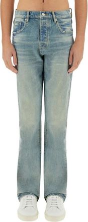 Purple Straight Jeans - Heren - Regular Fit Jeans - Blauw - W31 - Katoen - Jeans
