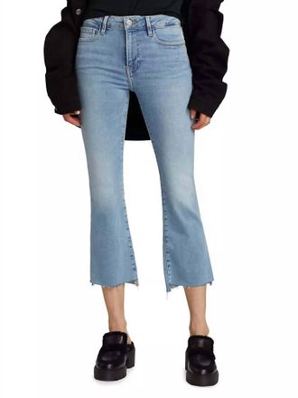 Frame Denim Le Crop Mini Boot Step Fray Jeans In Colorado