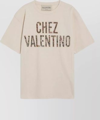 Valentino Garavani cotton floral-print short-sleeve t-shirt