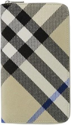 Burberry Large Check Zip Wallet