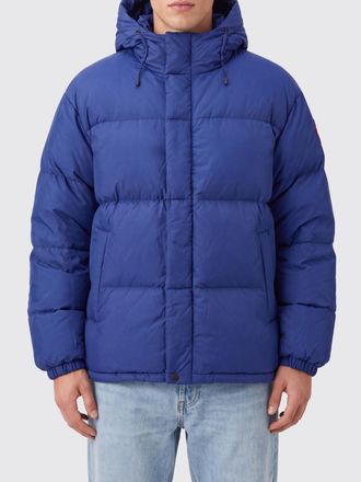 Canada Goose Hooded Quilted Nylon Down Jacket with Logo Patch