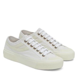Superga Heren 2750 Panatta 3.0 Trainers (Wit/Wit Avorio)