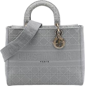 Dior Pre-owned Lady D-Lite Handbag - Dames - Vintage Handtas - Grijs - ONE Size - Vintage