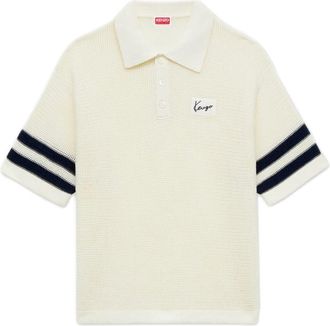 Kenzo Polo in mesh - Heren - Polos - Wit - M - Katoen - Tops