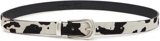 Second/Layer Cow-print Pony-hair Belt - Multicoloured 1 - L/XL L/XL