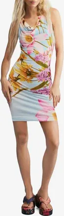 Desigual Floral Print Sleeveless Minidress in Multi at Nordstrom, Size X-Large
