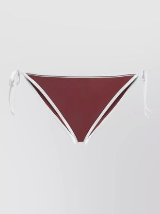Brunello Cucinelli triangle bikini set halter neck trim